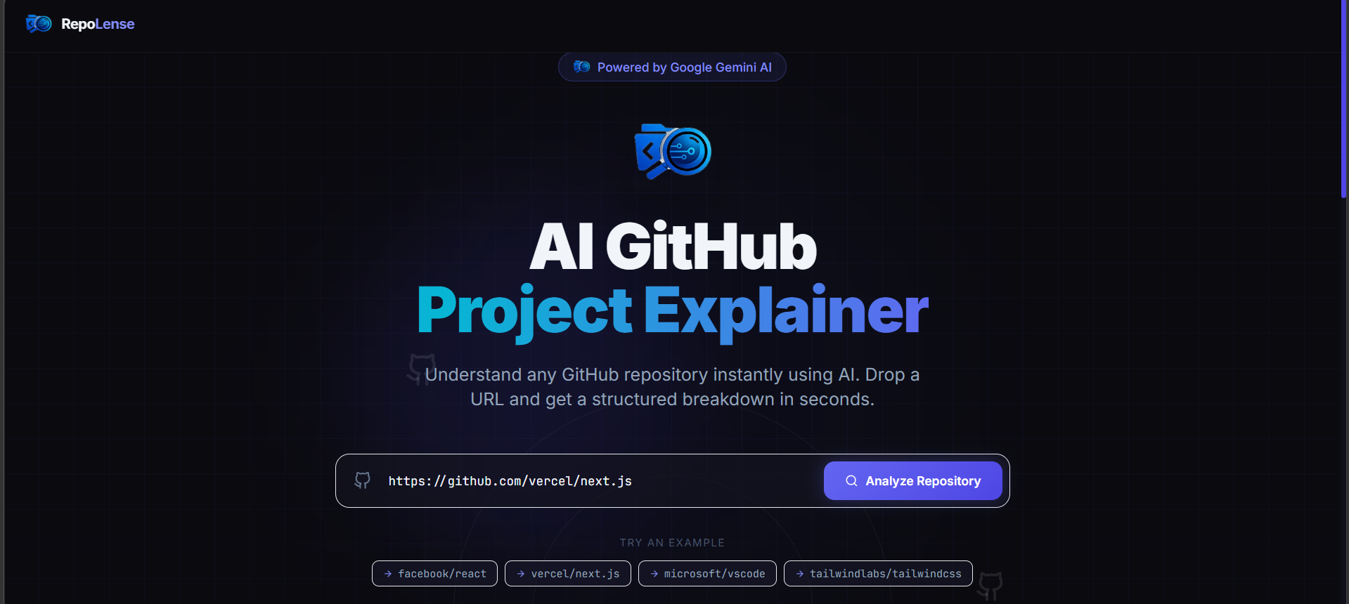 RepoLense Screenshot