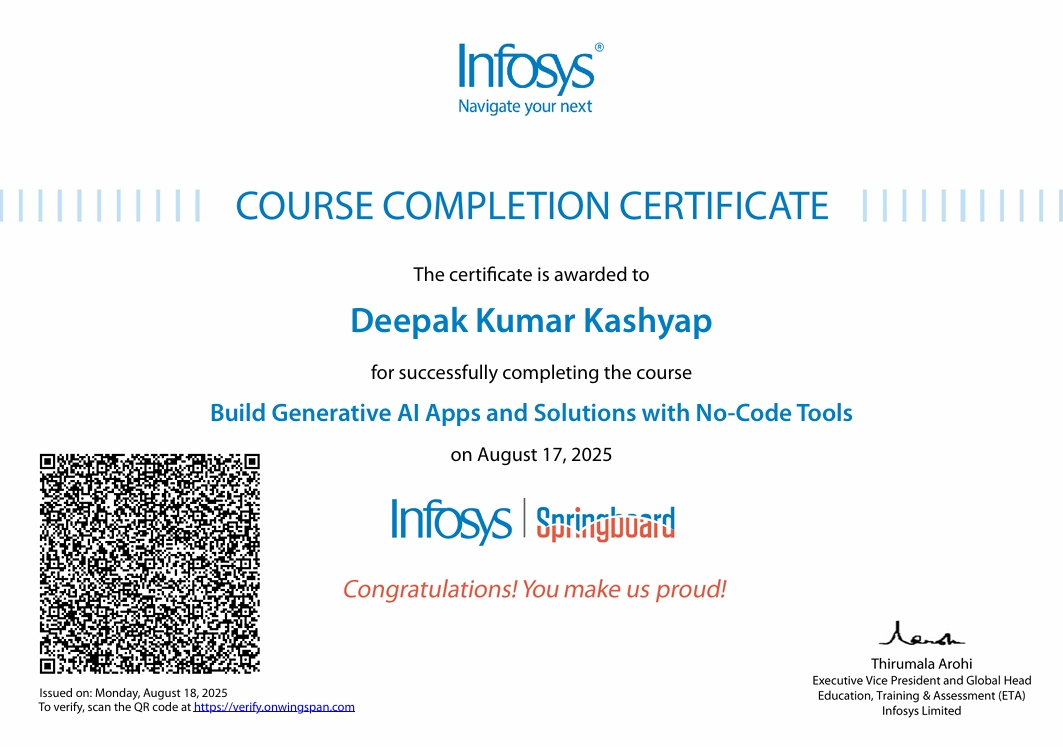 Generative AI Certificate
